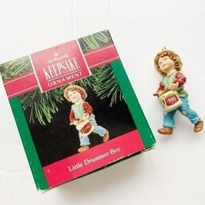 Vintage 1990 Hallmark Little Drummer Boy Ornament